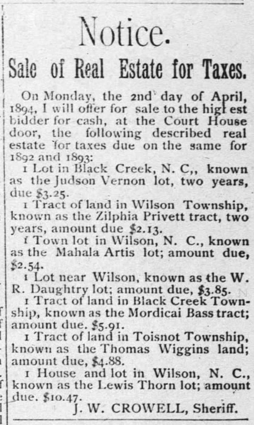 Mahala Artis’ property. Black WideAwake