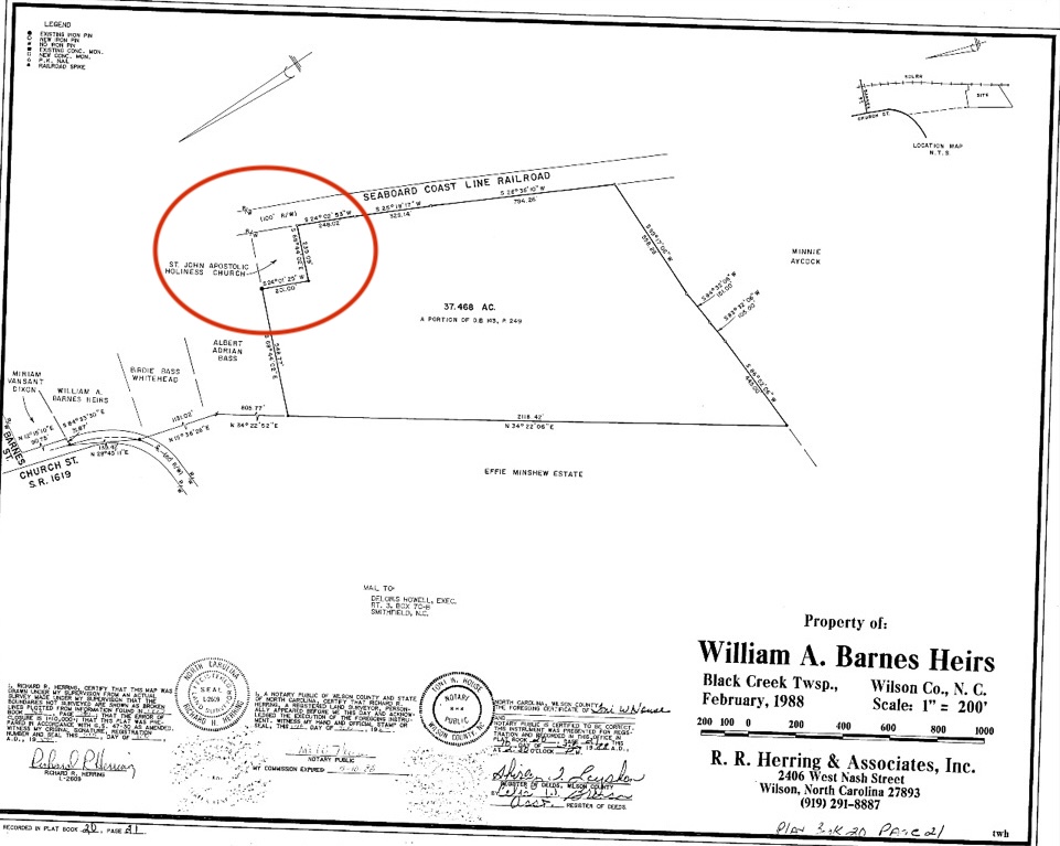 Black Creek Cemetery. Black WideAwake